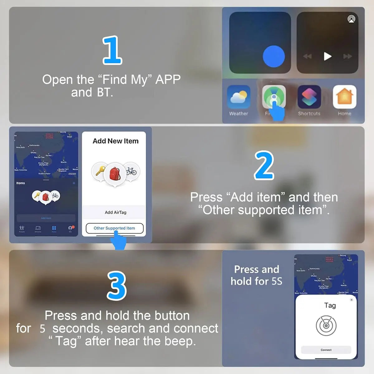 Ultra-Thin Wallet & Luggage Tracker Card – Works with Apple Find My, Slim Item Locator for Wallets & Bags 📍💼