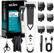Sejoy Cordless Electric Hair Clippers Set for Men – Professional USB-Rechargeable Trimmer with LED Display & Self-Sharpening Blades