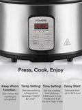6-Quart Programmable Slow Cooker – Adjustable Temperature & Timer with Ceramic Inner Pot