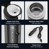 Portable 500 ml Car Heating Cup – LED Display Smart Mug for Coffee, Milk & Water