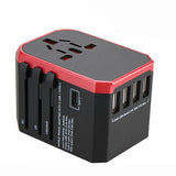 Melery International Travel Smart Adapter – Universal Plug with USB & Type-C Charger for US/EU/UK/AU