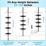 Adjustable 2-Tier Under-Sink & Side Rack – Black/White Storage Organizer for Bathroom & Kitchen