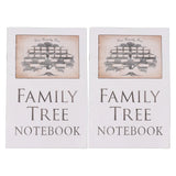 Family Tree Notebook Set (2 PCS) – Double-Sided Family History Record Book with 16 Pages
