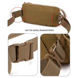 Men’s Tactical MOLLE Sling Chest Pack – Small Military Shoulder Daypack Nylon Outdoor Backpack for Hiking & Fishing