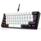 60% Wired Gaming Keyboard – Ultra-Small RGB Backlit Portable Waterproof Computer & Mac Keyboard
