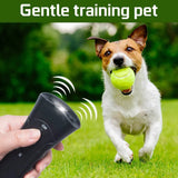 Ultrasonic Bark Control Device – Lightweight Anti-Barking Trainer with LED Flashlight for Pet Training & Bark Deterrent