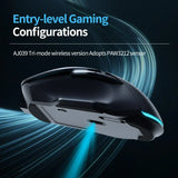 AJAZZ AJ039 RGB Gaming Mouse – Tri-Mode 2.4G/Wired/Bluetooth Ergonomic Mouse with 7,200 DPI & RGB Lighting