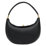 Trendy Half-Moon Shoulder Bag with Hasp Closure – Soft Designer Underarm & Casual Clutch Purse (113 chars)