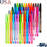 48-Count Gel Stick Pens – 0.7mm Smooth Medium Tip with Glitter, Neon, Pastel & Metallic Colors – Quick-Dry Ink Set