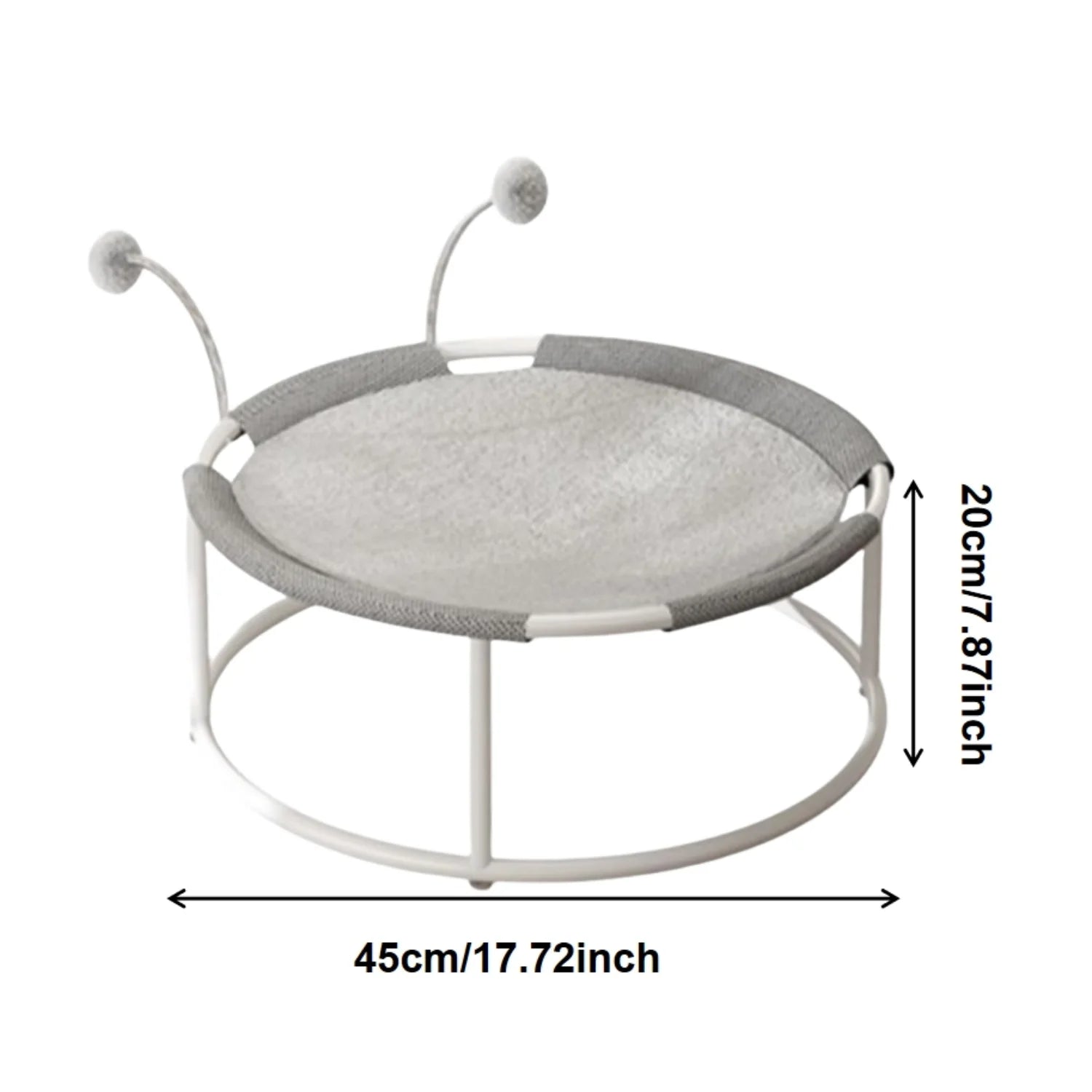 Raised Cat Hammock Bed – Removable & Washable Soft Mattress, Stable Indoor/Outdoor Pet Trampoline for Cats & Dogs