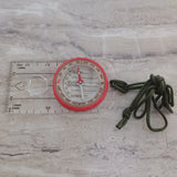 Luminous Waterproof Compass – High-Accuracy Outdoor Navigation Tool with Magnifier for Hiking & Survival 🧭💡