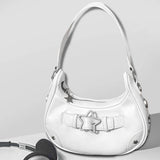 Women’s Vintage Y2K Top-Handle Handbag – Solid Color Purse with Zipper & Star Decor, Cute Tote Gift for Girls