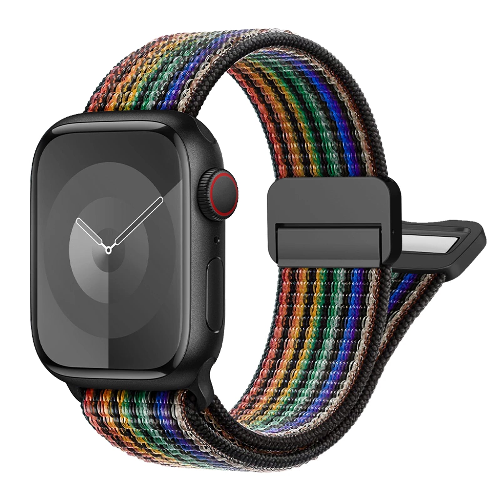 Magnetic Loop Nylon Apple Watch Band – Bracelet Style Strap for Ultra 2, SE & Series 3–9, Compatible with 38/40/41/42/44/45/49mm Models