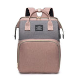 Portable Folding Crib Mommy Bag – Large-Capacity Travel Maternity Backpack for Baby Care