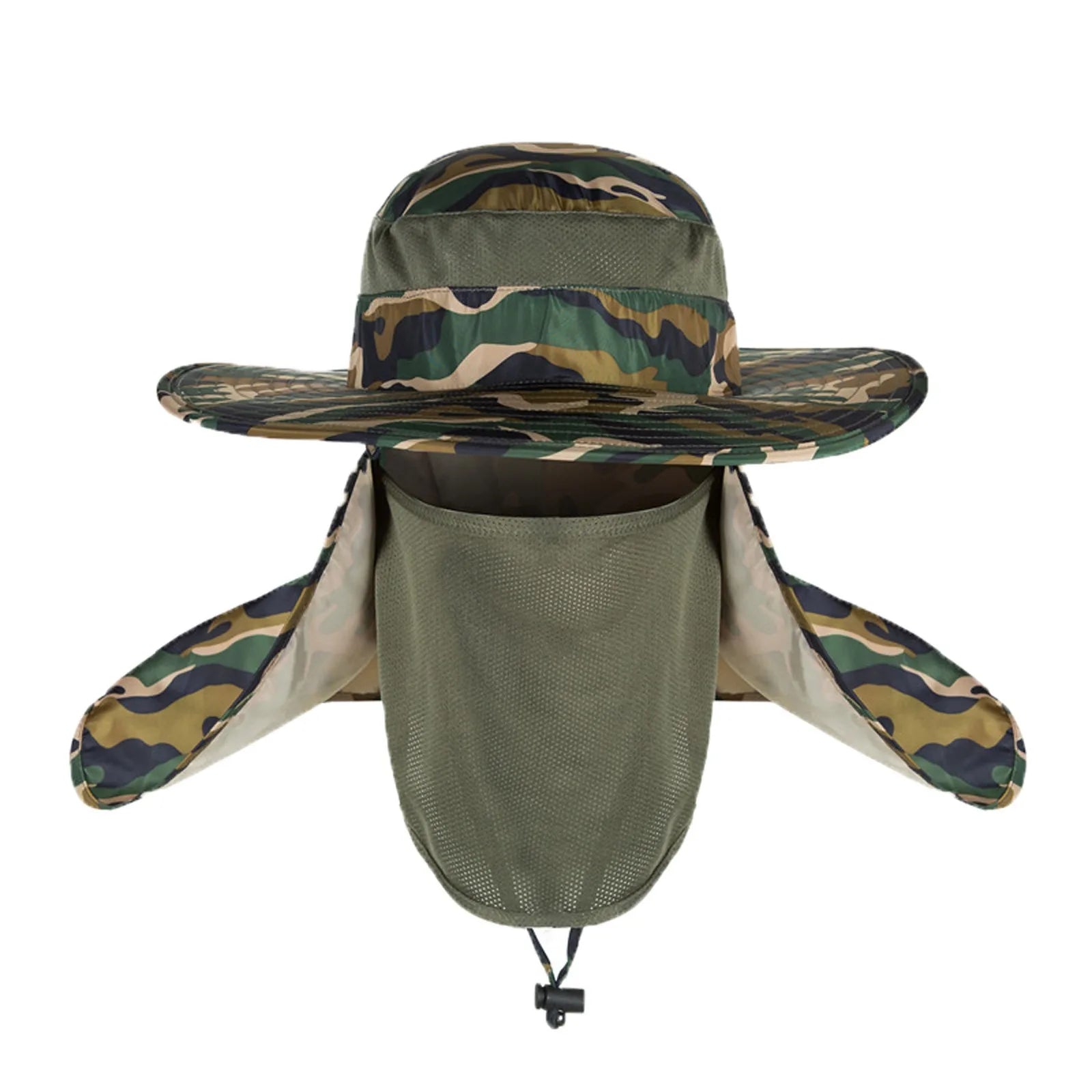 Large Brim Sun Hat – Anti-UV UPF 50+ Outdoor Fishing & Mountaineering Cap with Adjustable Chin Strap (Unisex)