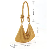 Women’s Shiny Diamond-Encrusted Purse – Crystal Rhinestone Shoulder & Crossbody Bag for Weddings, Parties & Dinners