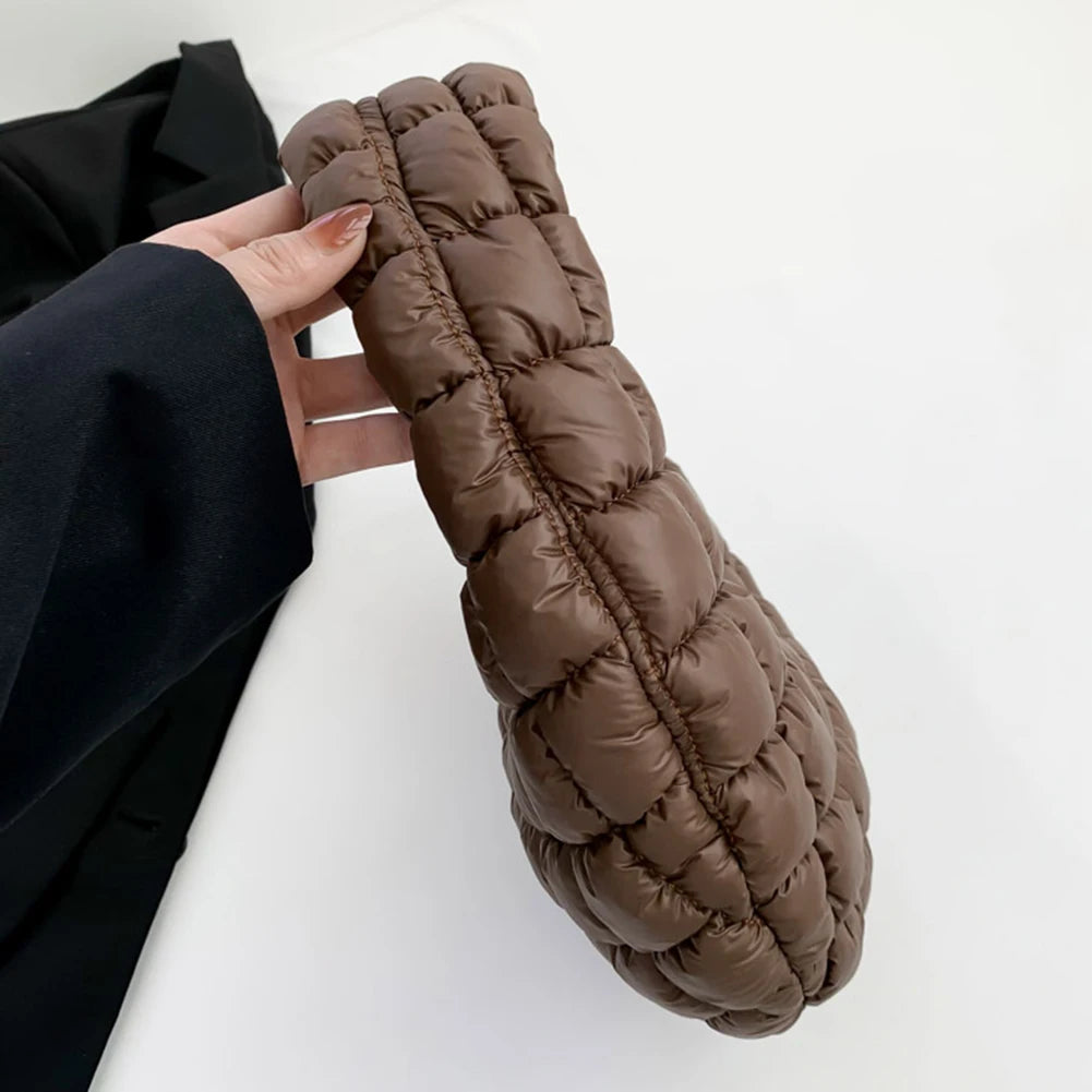 Women’s Soft Satchel Bag 👜 – Versatile Cloud Pleated Quilted Tote & Lightweight Clutch for Stylish Everyday Use