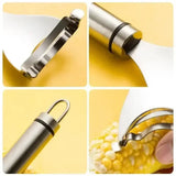 304 Stainless Steel Corn Planer with Ergonomic Handle – Corn Peeler & Vegetable Cutter Tool