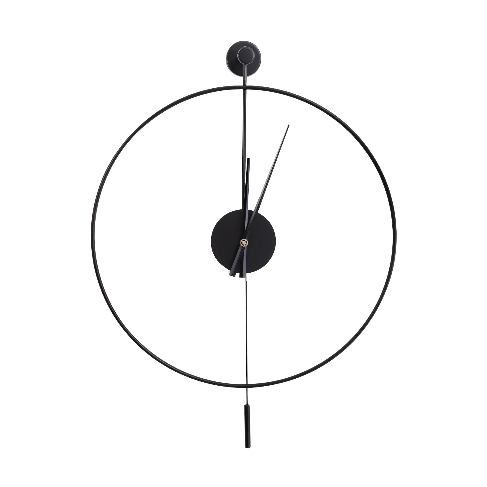 Modern Hollow Design Wall Clock – Silent Quartz Metal Clock with Durable Iron Frame for Home or Office Décor