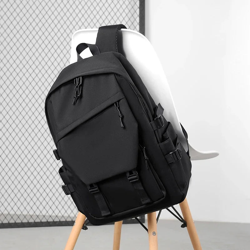 Premium 15-Inch Waterproof Polyester Backpack for Men & Women – Lightweight, Durable & Modern Design