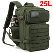 25L Tactical Backpack – Outdoor MOLLE Hiking & Fitness Backpack with Dual Cup Holders for Men & Women