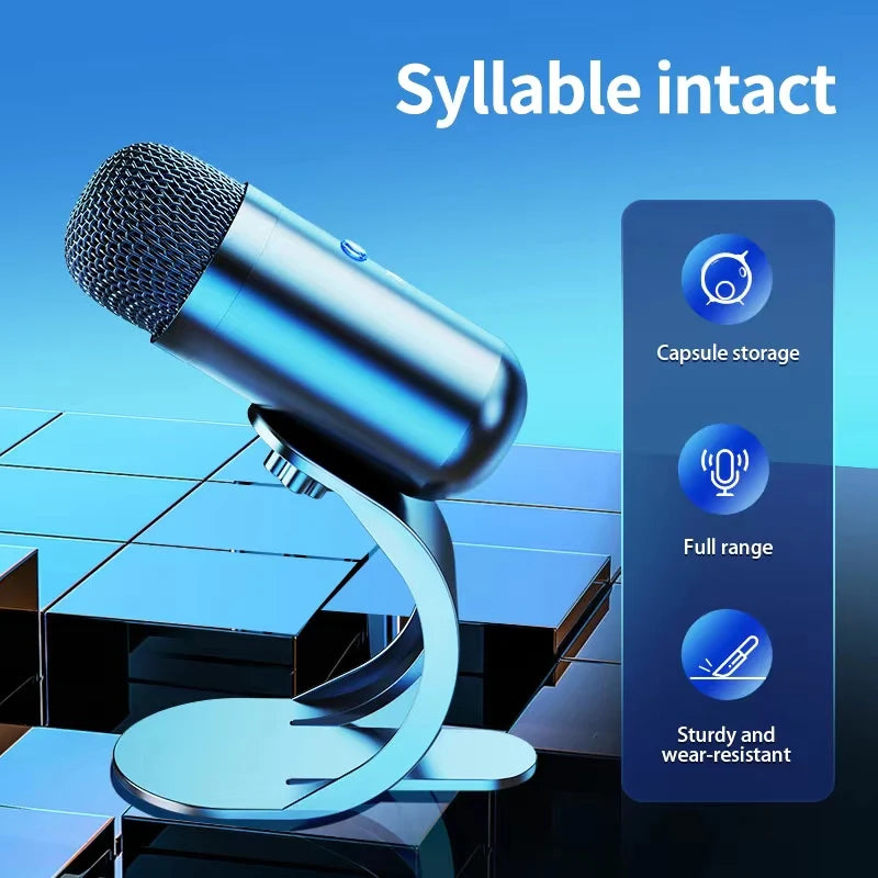 Wired Gooseneck Condenser Conference Microphone – Desktop USB Plug-and-Play with Adjustable Neck & High Voice Clarity