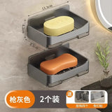 Wall-Mounted Self-Draining Soap Dish – No Water Accumulation Holder for Bathroom & Kitchen
