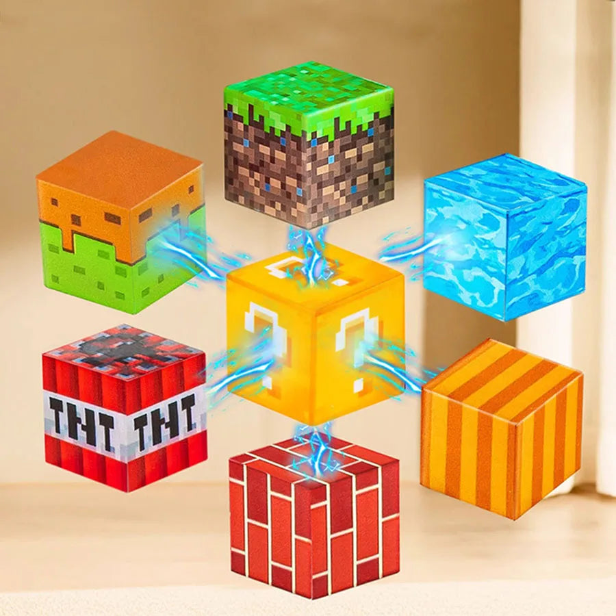 80–160PCS Magnetic Building Blocks Mine DIY Set – Creative Construction Puzzle Kit, Educational STEM Toy for Kids Ages 3+