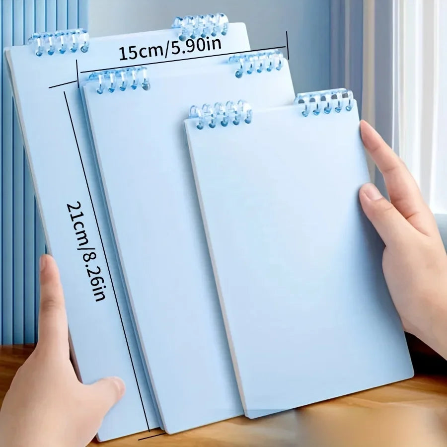 Minimalist Coil Notebook – Thick Lined & Grid Paper for College Students and Office Use (1 PC)