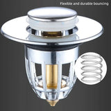 Pop-Up Basin Drain Filter Plug Stopper – Hair-Catcher & Strainer for Sink & Bathtub