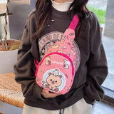 Capybara Doll Crossbody Bag – Adorable Kawaii Chest Pouch for Kids
