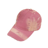 Classic Distressed Denim Baseball Cap – Vintage Adjustable Dad Hat for Outdoor Sports, Travel & Casual Wear