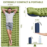 Westtune Ultralight Camping Sleeping Pad – Inflatable Mattress with Built-in Pillow & Foot Pump for Hiking 🏕️💤