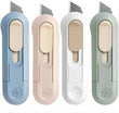 Portable Box Cutter Set (6 Boxes) – Retractable Mini Utility Knife for Office, Home & Crafts