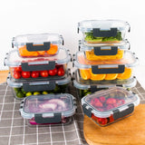 8-Piece Borosilicate Glass Food Storage Containers – BPA-Free Leakproof Meal Prep Set