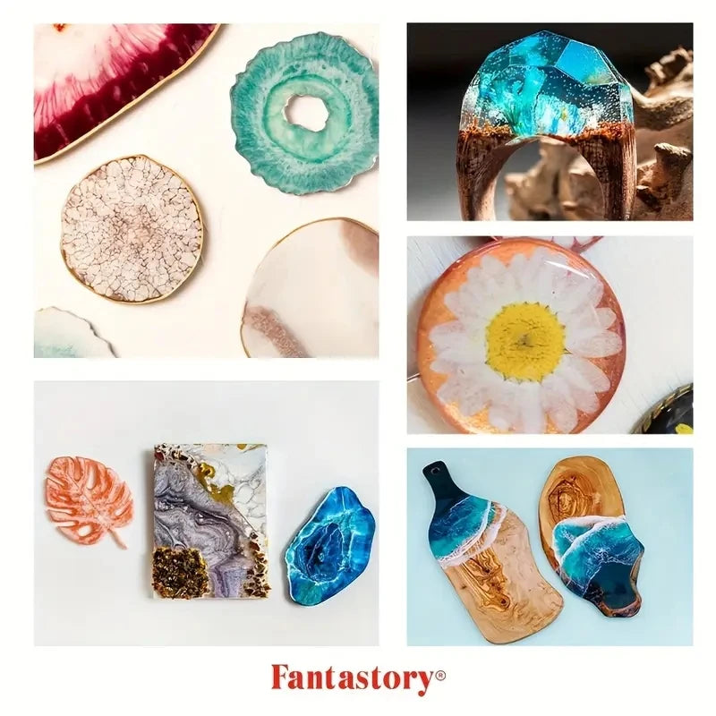 24-Color Mica Powder Pigment Set – Glitter Pigment Powder for Epoxy Resin, Candles, DIY Crafts & Painting