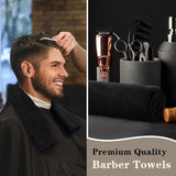 12-Pack Black Hand Towels – Quick-Dry Gym & Salon Towels for Bathroom & Spa