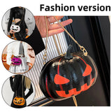 Novelty Pumpkin PU Leather Crossbody Bag – Women’s Halloween Messenger Purse
