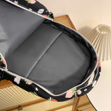 Women’s Strawberry Pattern Backpack – Large-Capacity Student School Bag | Cute Daily Daypack with Adjustable Straps