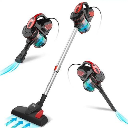 INSE I5 Corded Stick Vacuum Cleaner – 600W Motor, 18KPa Powerful Suction for Pet Hair, Hard Floors & Home Cleaning