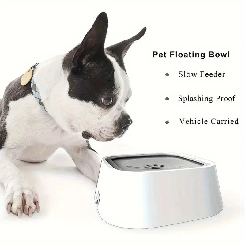Spill-Proof Pet Water Bowl – Floating Filter, Non-Slip Base, Portable BPA-Free Design for Dogs & Cats
