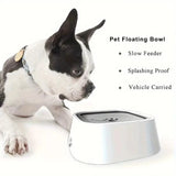 Spill-Proof Pet Water Bowl – Floating Filter, Non-Slip Base, Portable BPA-Free Design for Dogs & Cats
