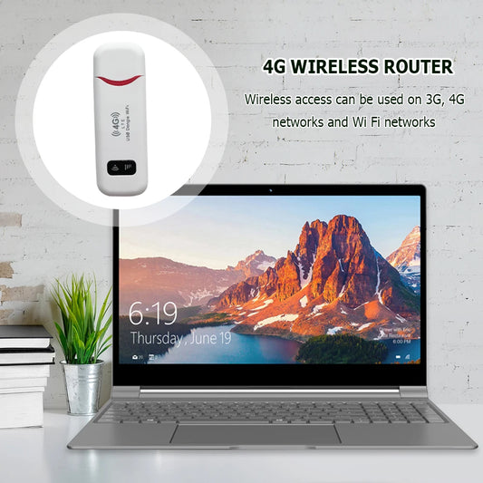 Portable WiFi USB Modem Stick – 4G LTE Wireless Router with SIM Card Slot, 150Mbps Dongle for Laptops & Mobile Devices