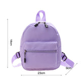 Women’s Mini Backpack — Solid Color Casual Small School & Travel Bookbag (2023)