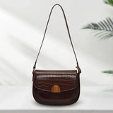 Small PU Leather Shoulder Bag for Women – Adjustable Strap Crossbody Purse with Buckle Closure 👜✨