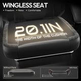 Ergonomic Gaming Chair with Pocket Spring Cushion – High-Back Gaming & Office Chair with Massage Lumbar Pillow, Adjustable Footrest & Headrest