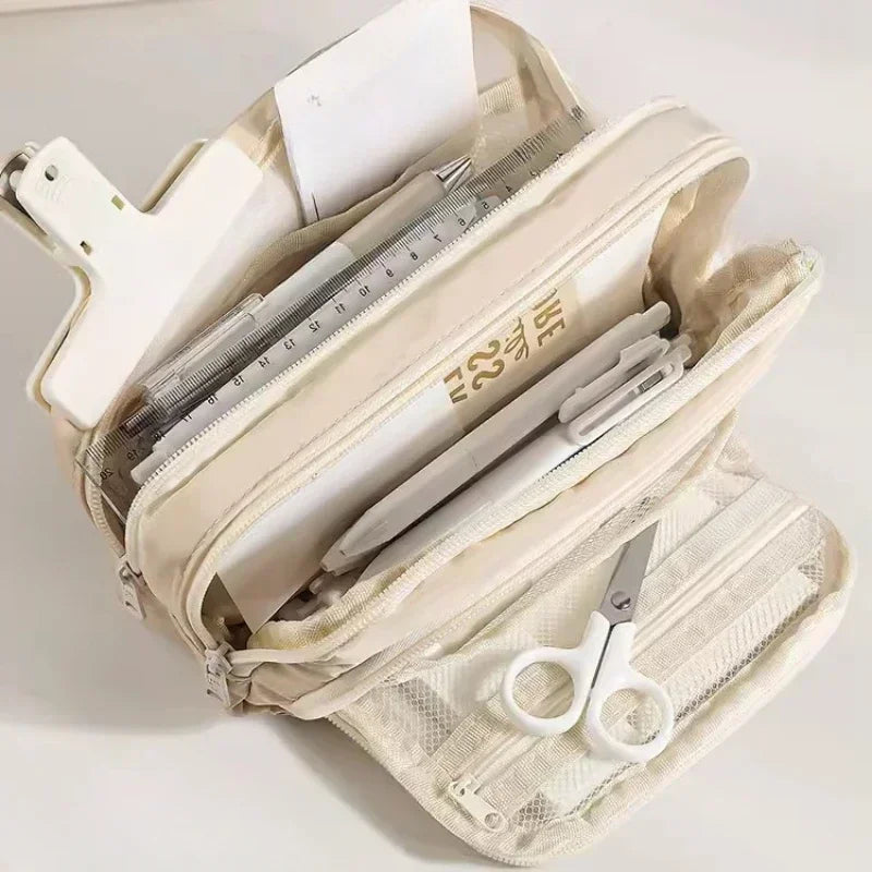 Dirty-Proof Large Capacity Pencil Bag – Aesthetic School Pen Case for Boys & Girls