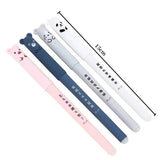 Animals Panda Erasable Gel Pen Set – 12-Piece 0.5 mm Blue/Black Ink Cartoon Stationery Kit