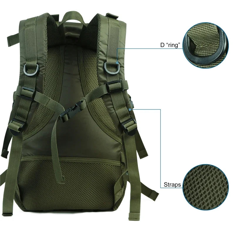 Waterproof Hiking & Trekking Backpack – Lightweight Outdoor Camping Daypack | Men’s Travel Sports Backpack