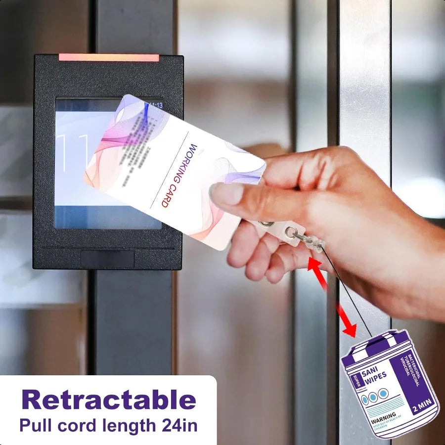 🩺 Retractable Badge Reel Holder – ID Clip Badge for Nurses, Lab Techs, Medical Assistants & LPN Gift
